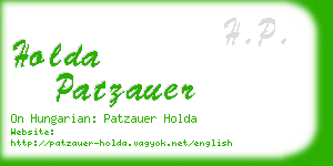 holda patzauer business card